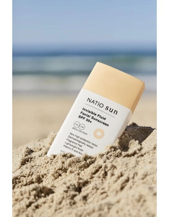 Natio Invisible Face Fluid Sunscreen SPF 50+ 60ml