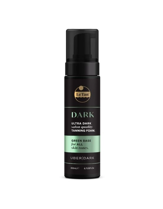 Le Tan Uber Dark Self Tanning Foam Green Base 200mL