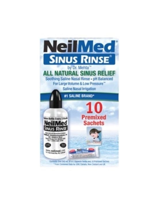 Neilmed Sinus Rinse Starter Kit Adlt 10 Premixed Sachets