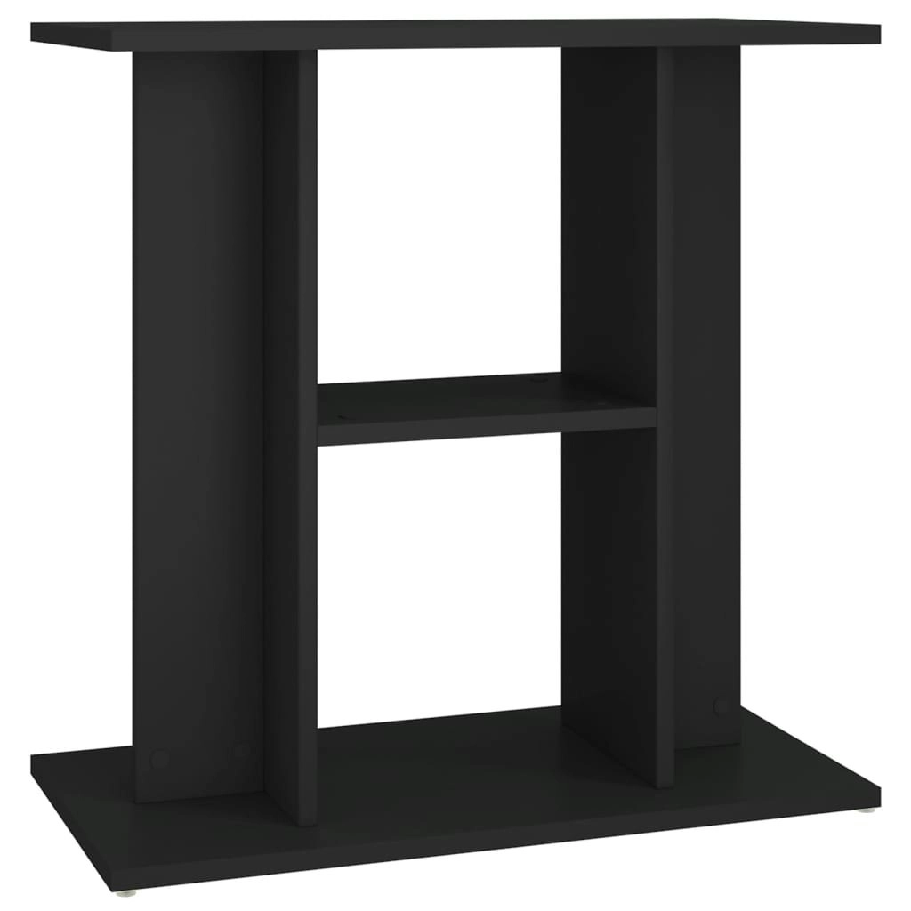 Aquarium Stand Black 60x30x60 cm Engineered Wood 833568