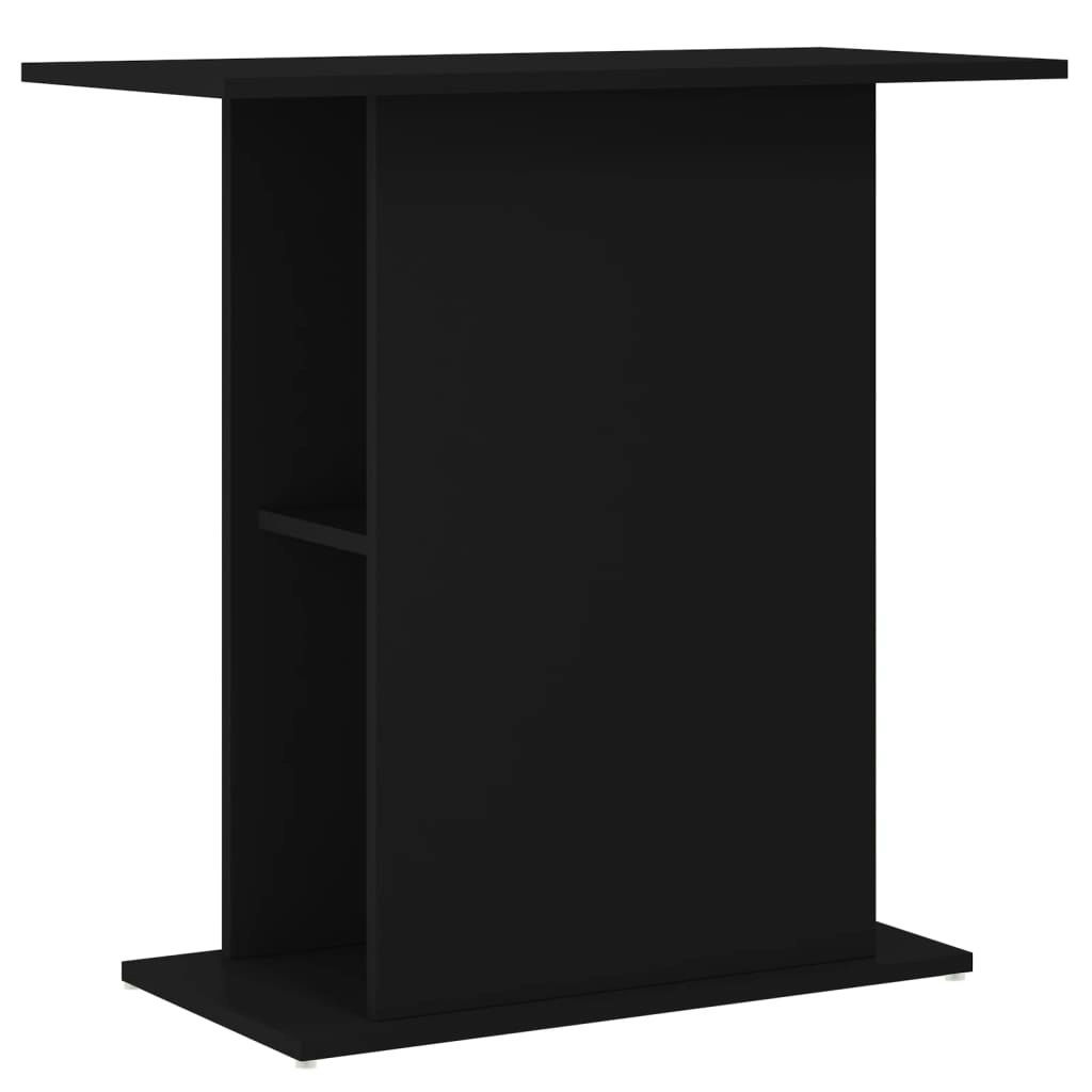 Aquarium Stand Black 75x36x72.5 cm Engineered Wood 833648