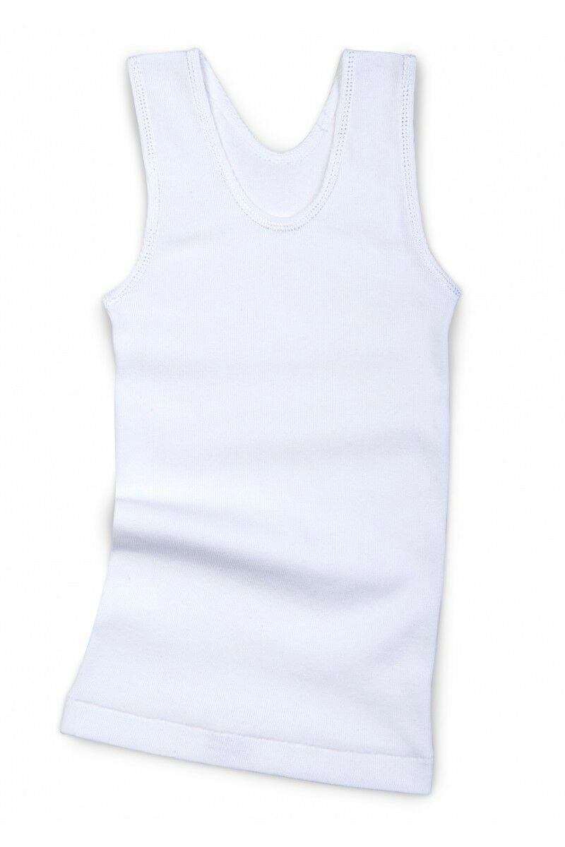 6 x Bonds Boys Kids White Chesty Vest Cotton Singlets