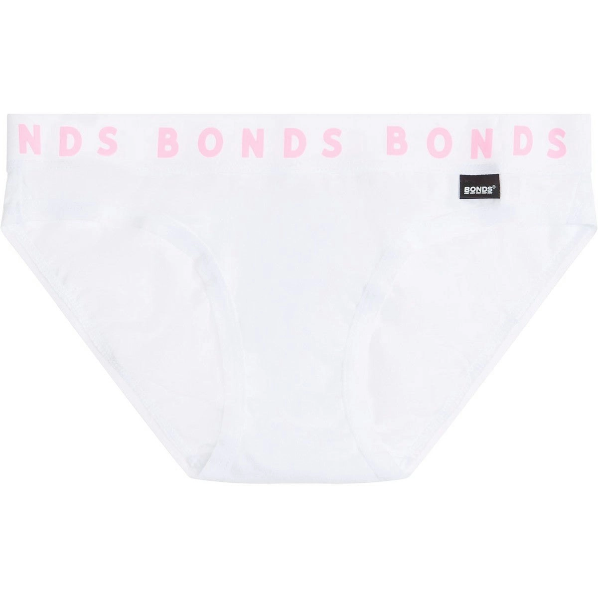 1 x Bonds Girls Stretchies Bikini Underwear Brief Kids Undies Knickers White