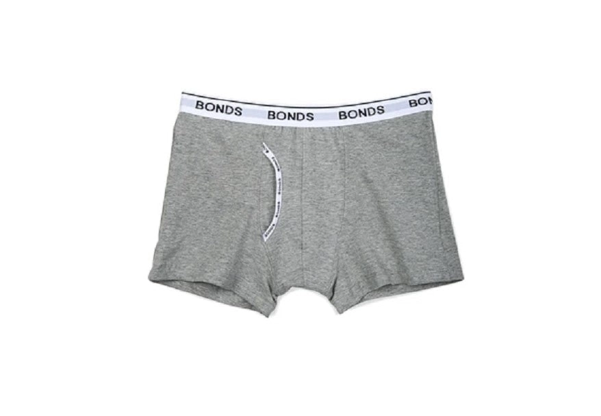 Bonds Boys Guyfront Trunk Underwear Boxers Shorts Grey Marle - 8