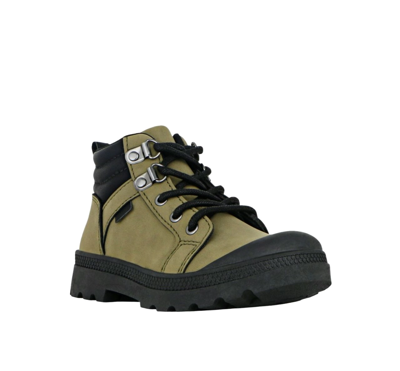 Grosby Ronan Khaki Boys Boots Kids Lace Up Shoes