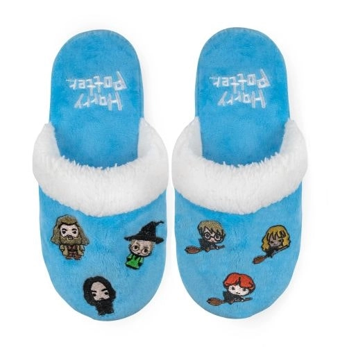 5 x Kids Boys Girls Harry Potter & Friends Hogwarts Kawaii Slippers Light Blue