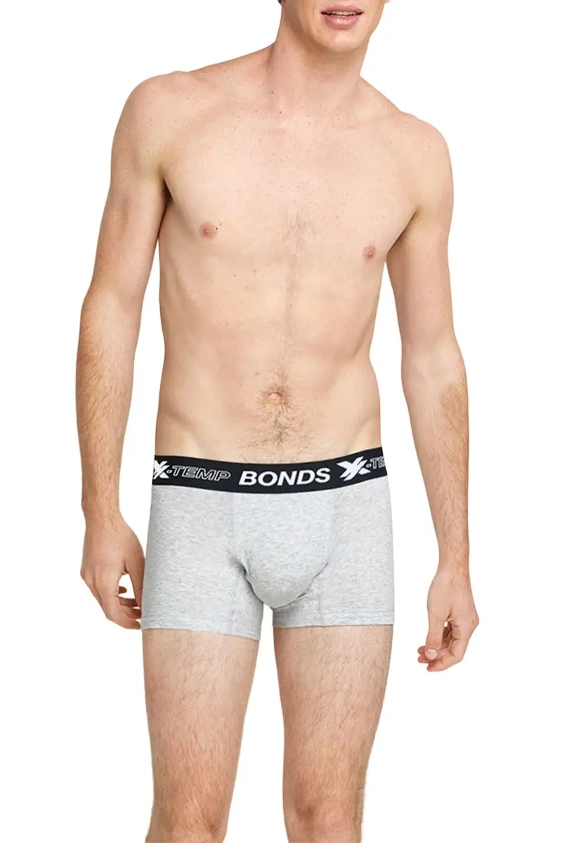 Mens Bonds X-Temp Trunk Underwear New Grey Marle