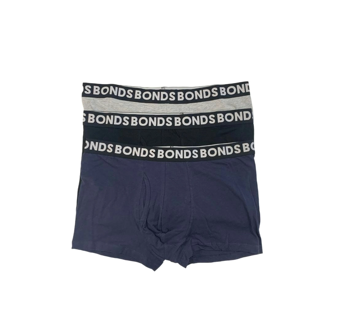 15 X Bonds Mens Everyday Trunk Underwear Grey / Black / Blue Undies