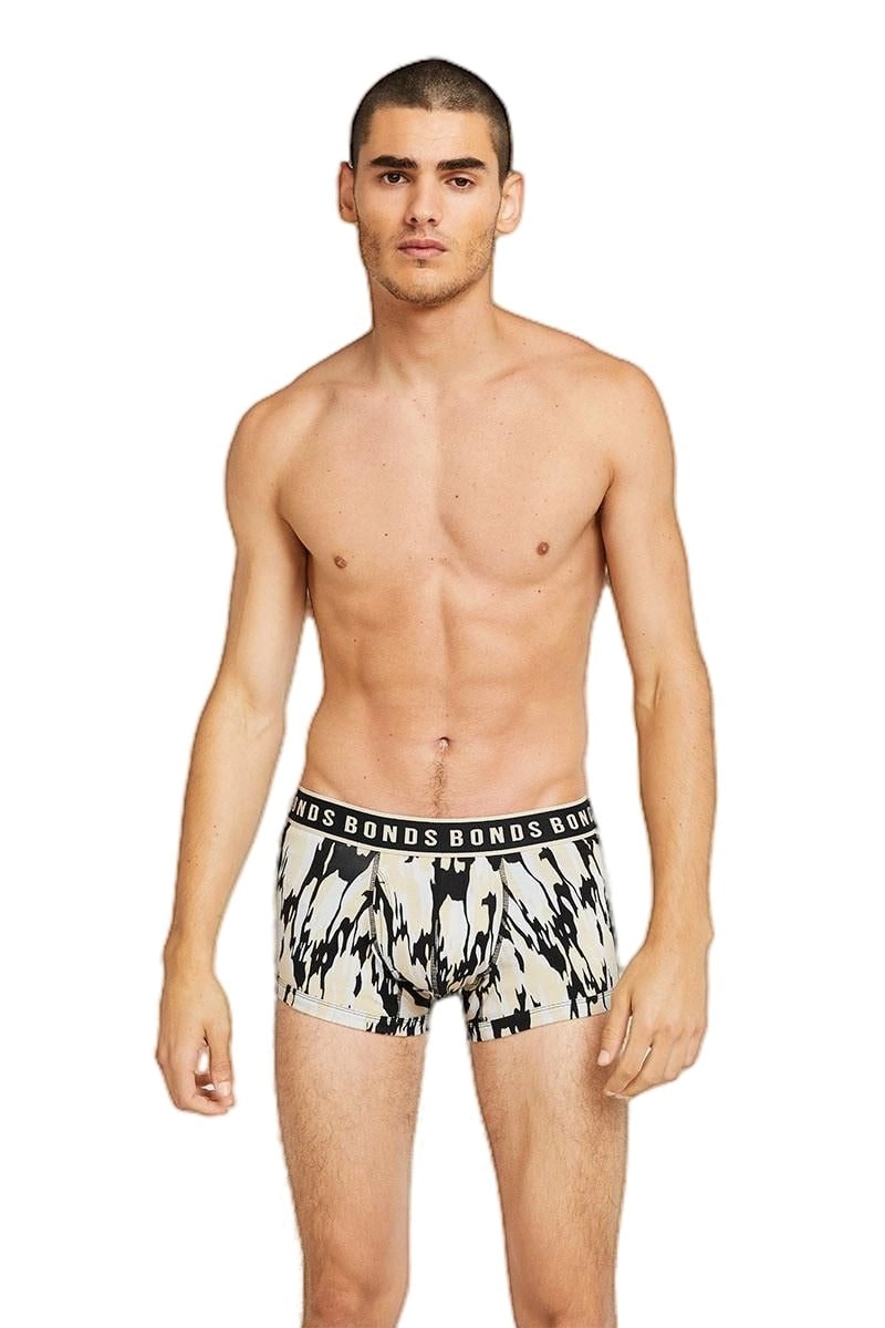 Bonds Fit Trunks Mens Underwear Cream Camouflage Dl5