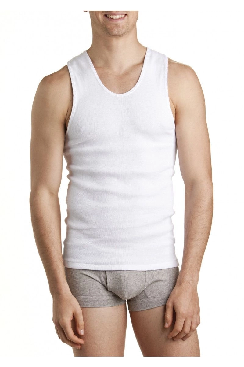 Mens Bonds 3 Pack White Chesty Athletic Singlets