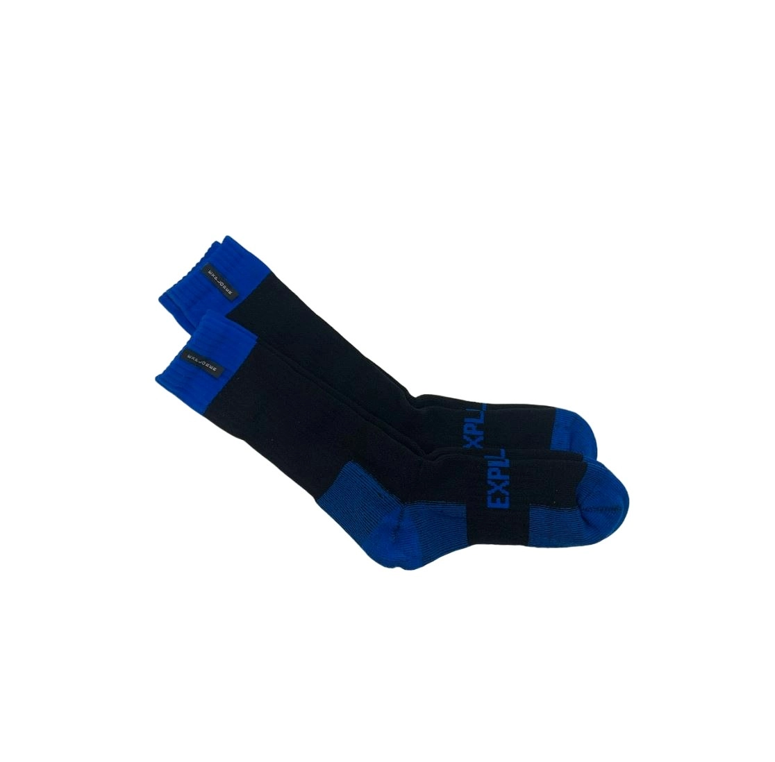 2 x Bonds Explorer Tough Work Socks Black/Blue Cotton Comfortable Crew