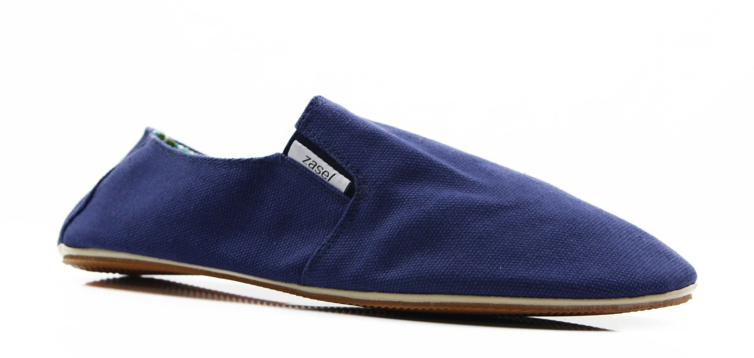 Mens Zasel Day Navy Canvas Casual Slip On Shoes