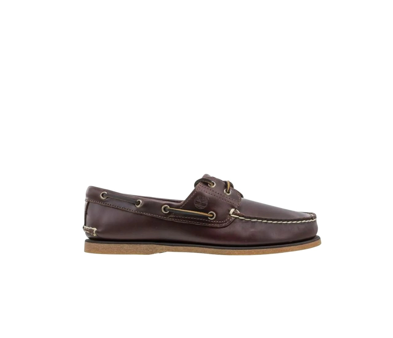 Mens Timberland Classic 2-Eye Medium Brown Full-Grain Boat Shoe