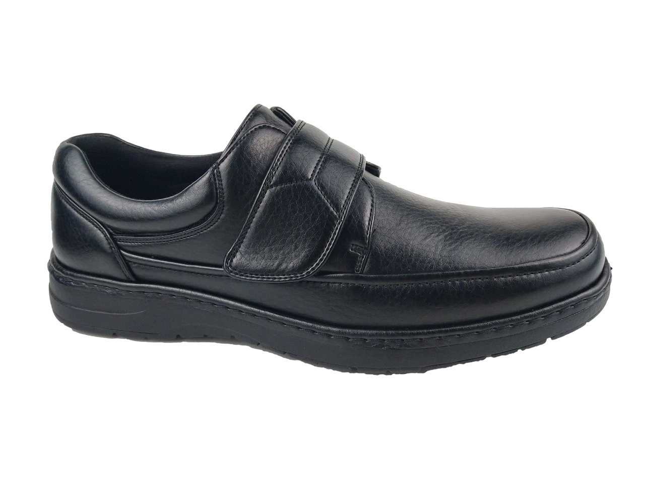 Mens Woodlands Sigmund 2 Black Strap Dress Formal Work Shoes