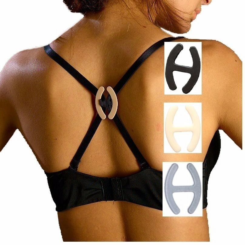 100 X Bra Clip Strap Cleavage Control Sports Racerback Running Clasp Holder