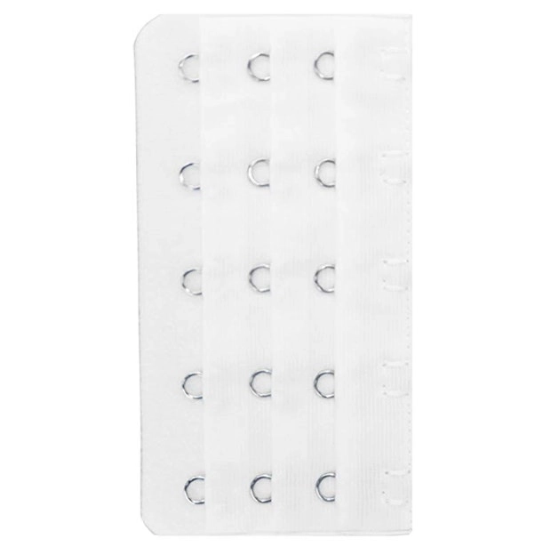 5 Hooks Bra Extenders Strap Clip White Womens