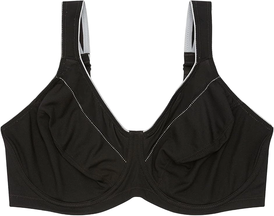 3 x Hestia Womens Everyday Active Underwire Sports Bra Black