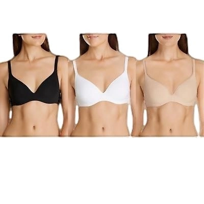 Berlei Barely There Cotton Contour Bra - Black White Soft Powder