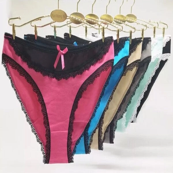 30 X Womens Sheer Spandex / Cotton Briefs - Assorted Underwear Undies 89227