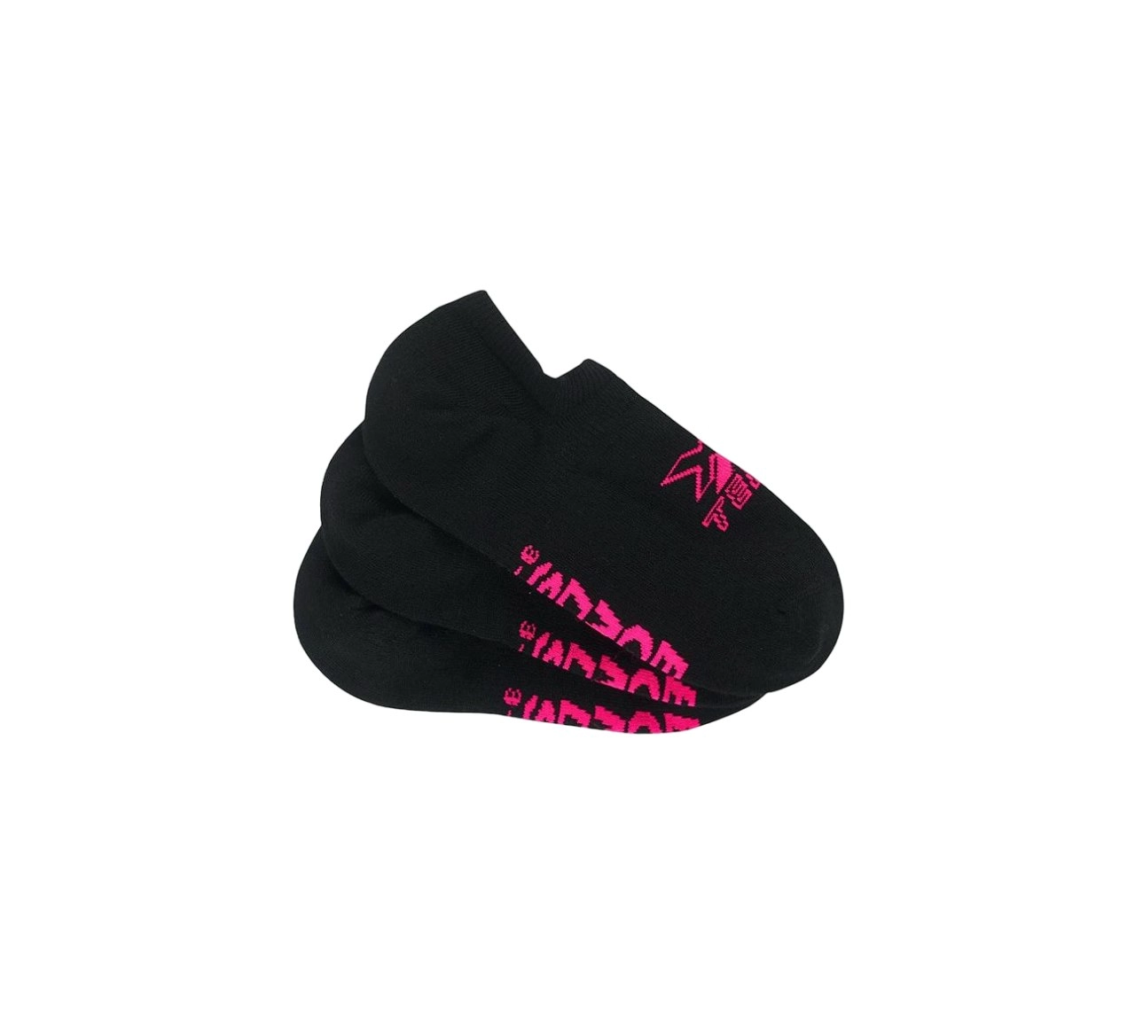 12 X Womens Bonds X-Temp No Show Black And Pink Socks