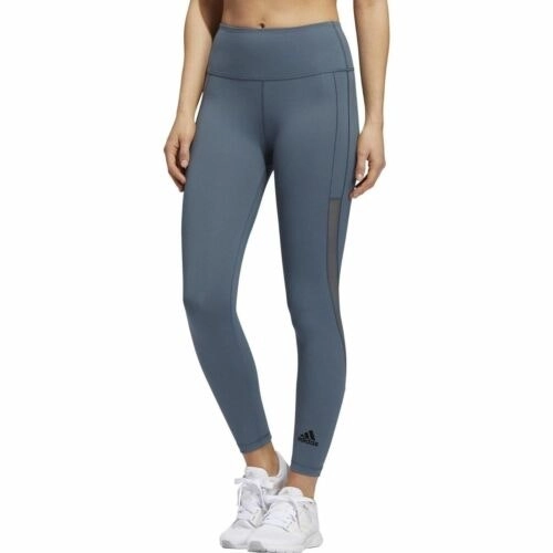 Adidas Womens Blue Heat Training Sport Leggings