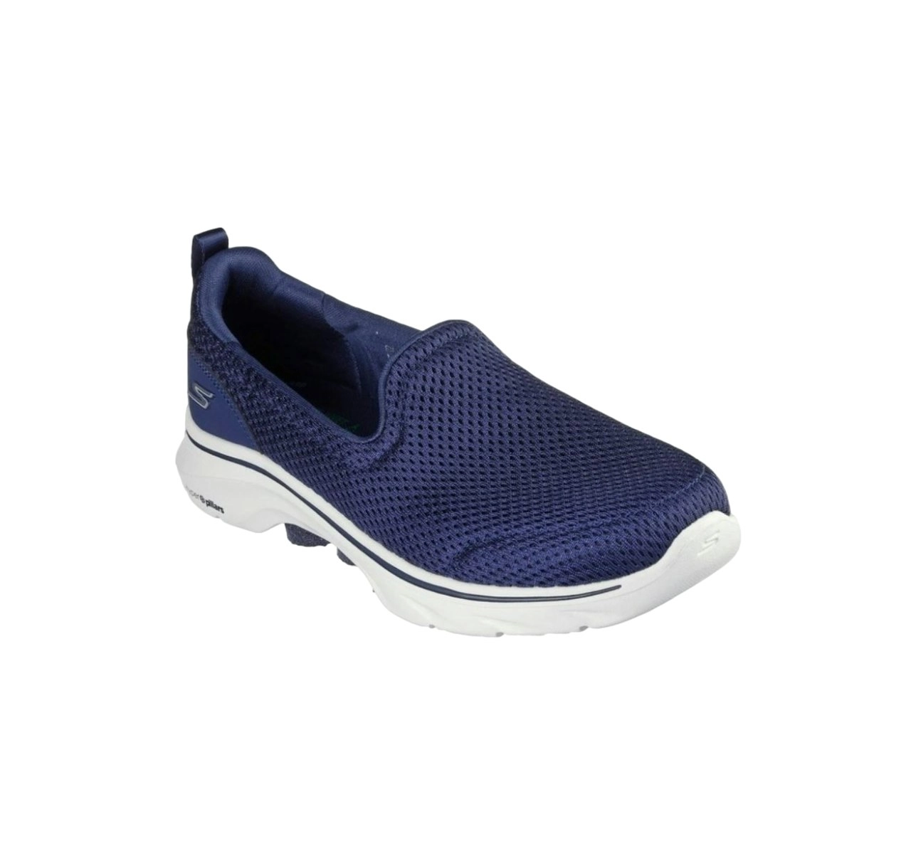 Womens Skechers Go Walk 7- Razi  Navy/ White Walking Shoes