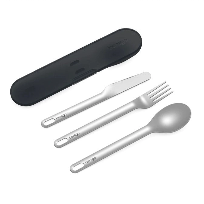 2 x Bentgo Ss Utensil Set Cutlery Carbon