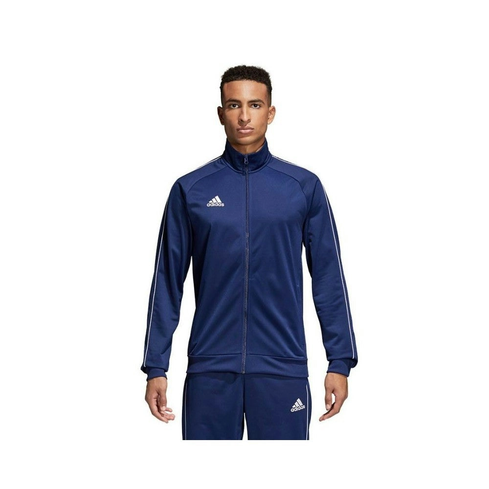 5 x Mens Adidas Core 18 Pes Zip Up Jacket Athletic Training Dark Blue/White