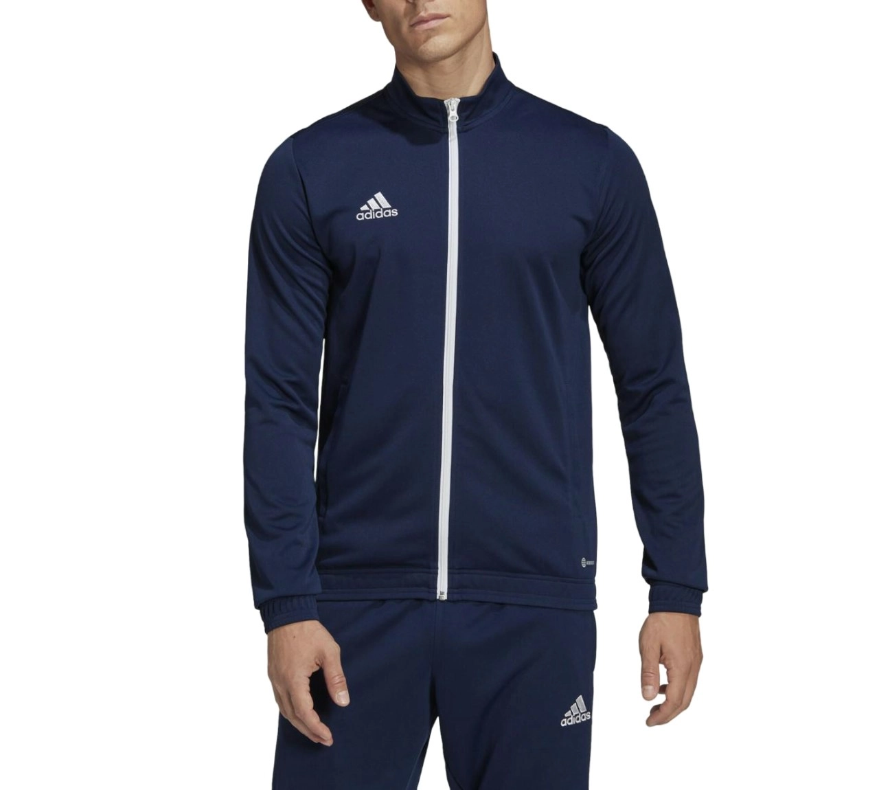 Adidas Mens Entrada 22 Track Top Navy/White Football Jacket