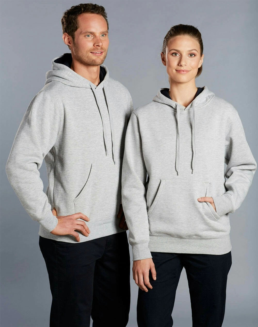 New Unisex Passion Fleece Hoodie Hooded Jumper Grey Blue Black Red Long Sleeve