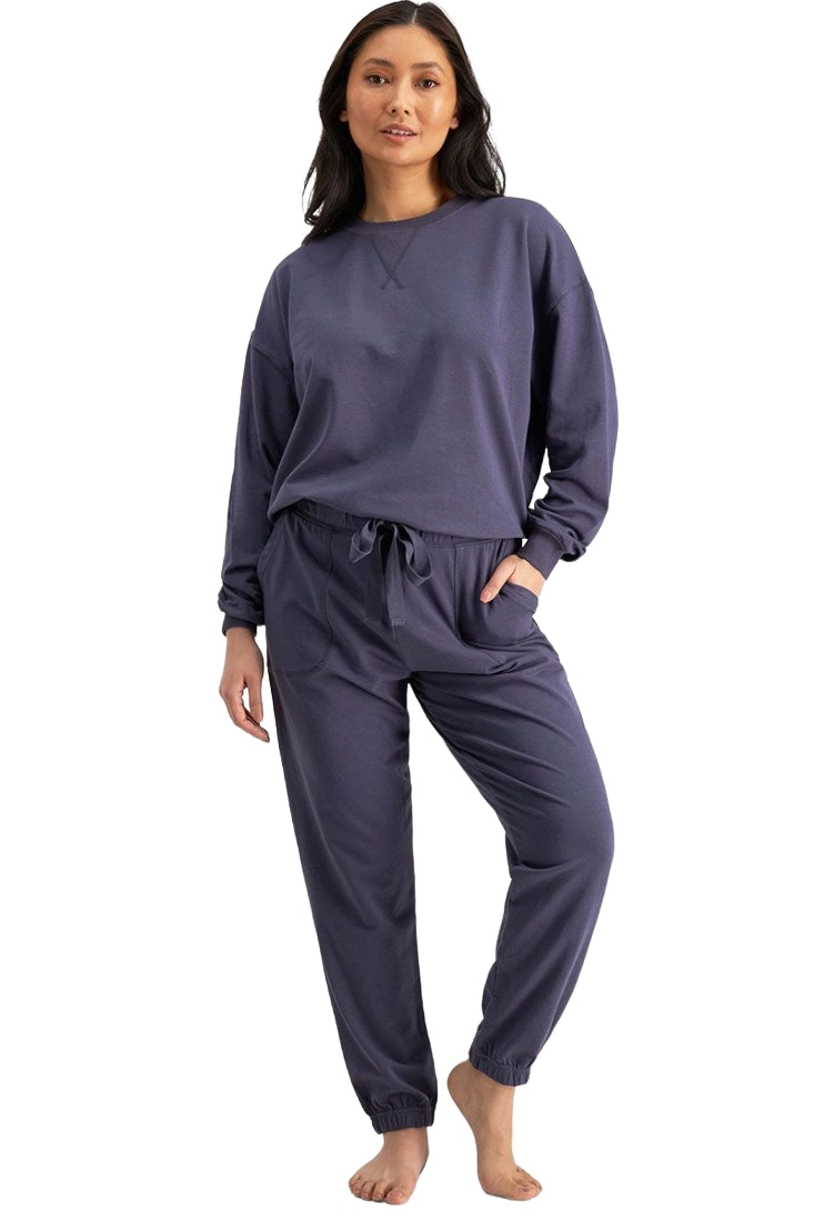 5 x Womens Jockey Life Terry Pant Trackie Loungewear Molten Midnight