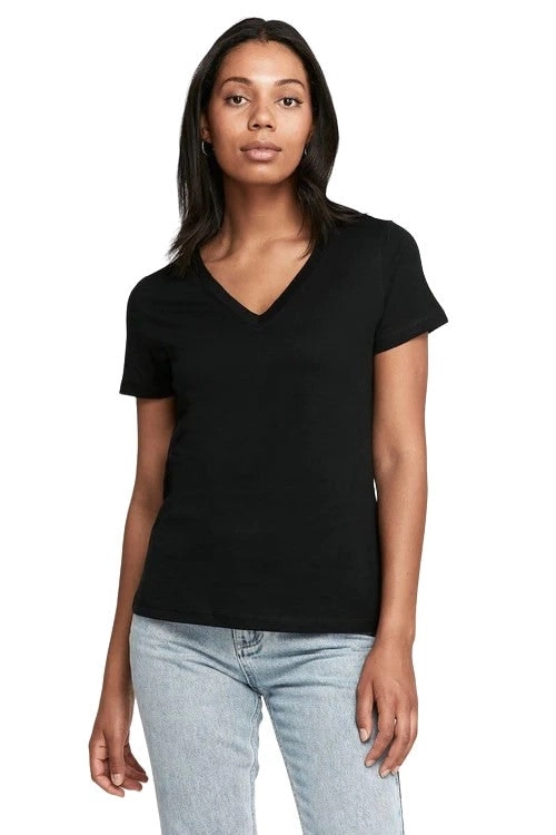 2 x Bonds Womens Originals Light Weight V Tee Cotton Tshirt Black