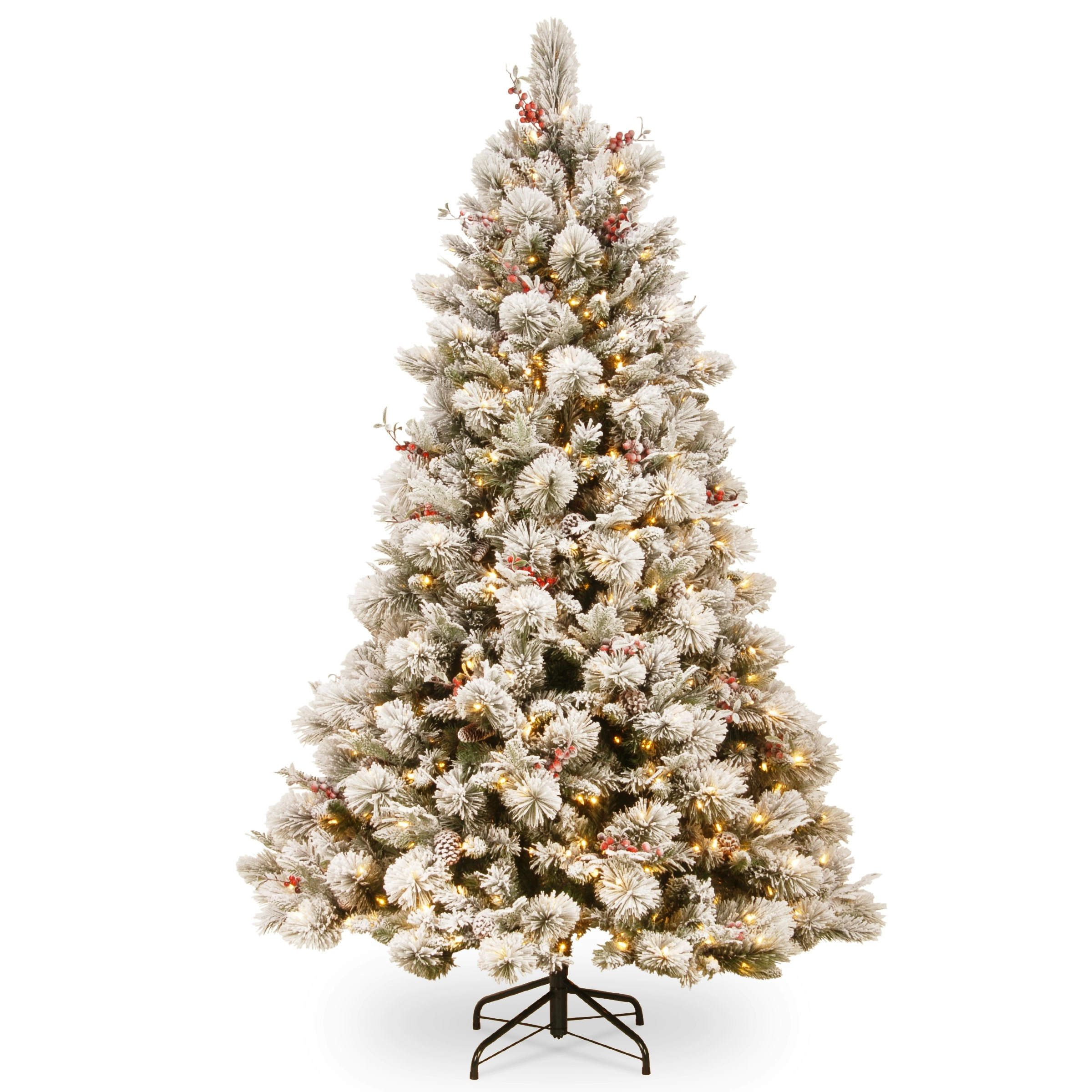 9ft 274cm Snowy Bedford Christmas Tree with Lights