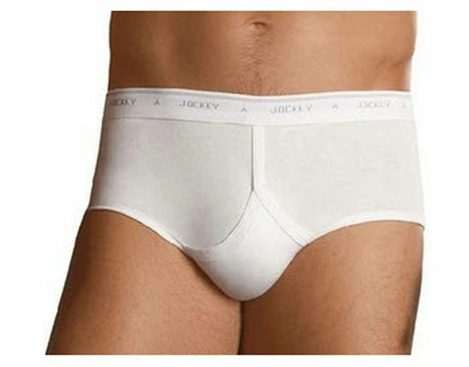 3 x Jockey White Y-Front Mens Underwear Briefs Trunks Plus Size