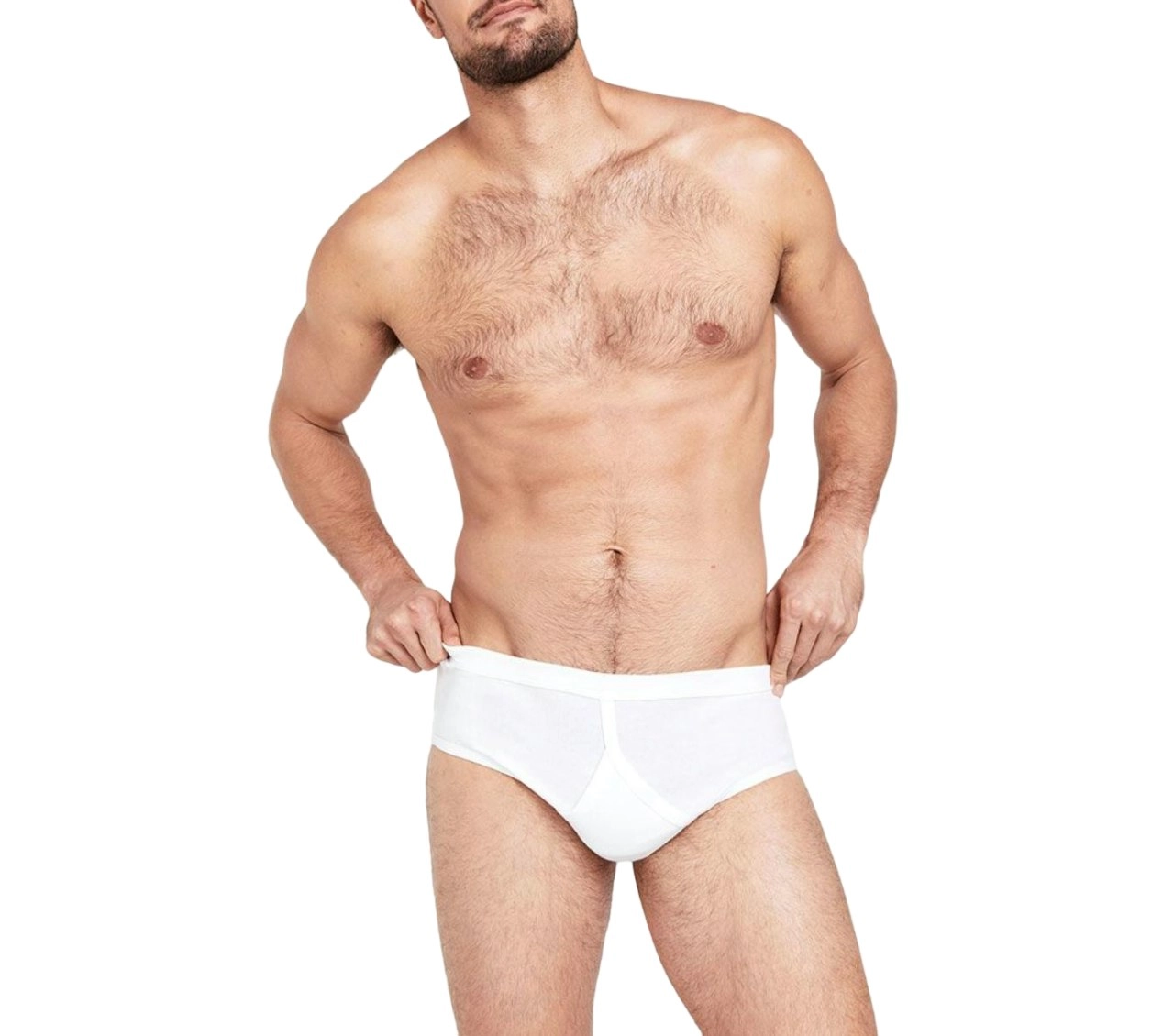 3 Pack X Jockey Mens Y-Front Rib Brief Underwear - White