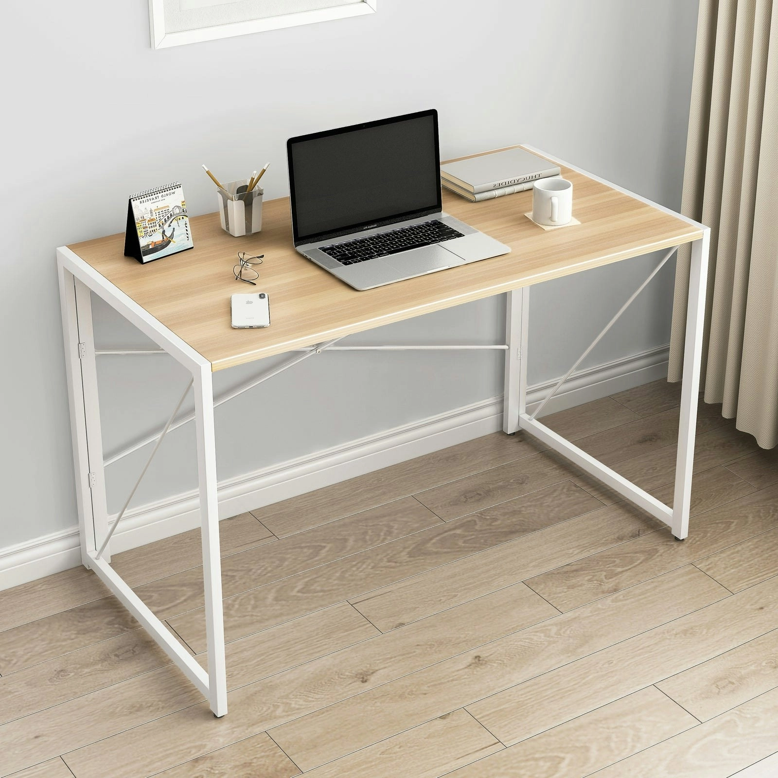 Epic Folding Computer Desk (Oak)