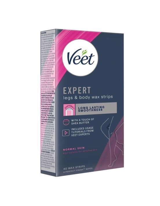 Veet Expert Cold Leg & Body Wax Strips 40 Pack