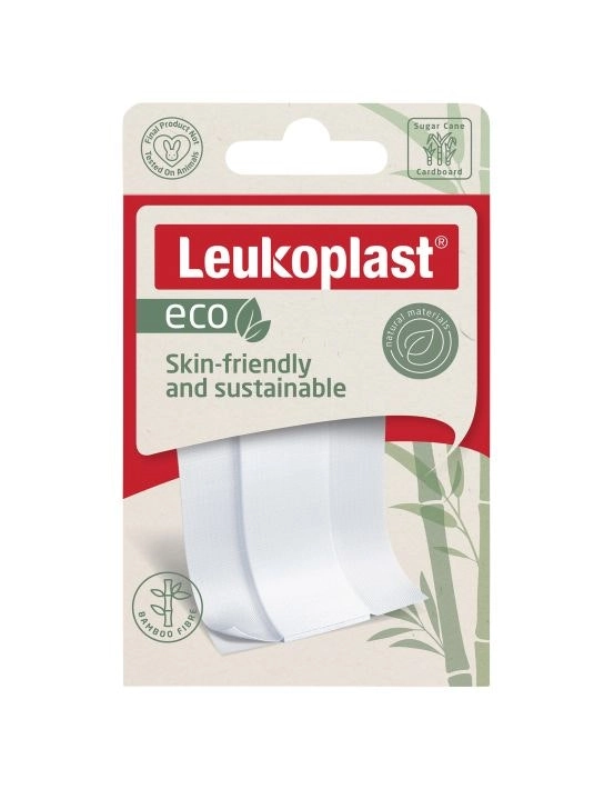 Leukoplast Eco Bamboo Adhesive Strips 6x10cm 5 Pack