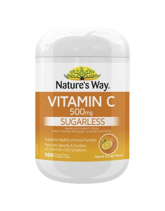 Nature's Way Sugarless Vitamin C 500mg 300 Tablets