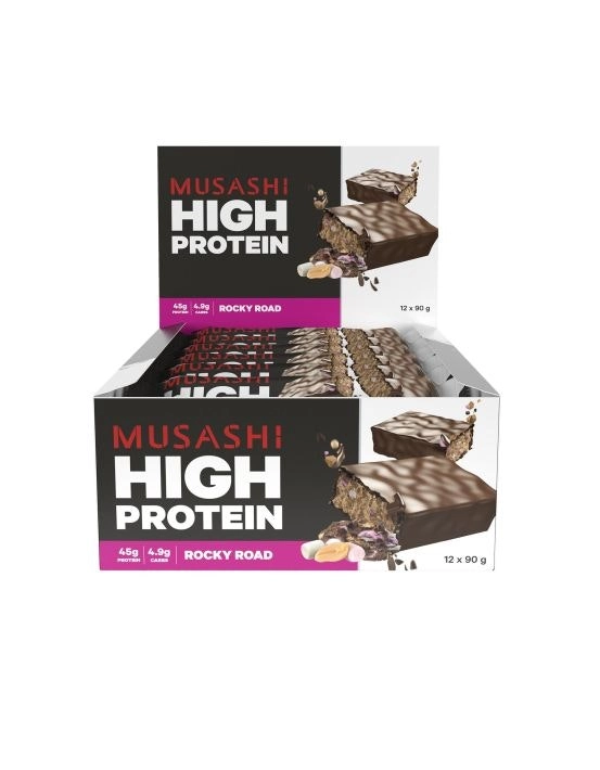 Musashi High Protein Bar Rocky Road 90g