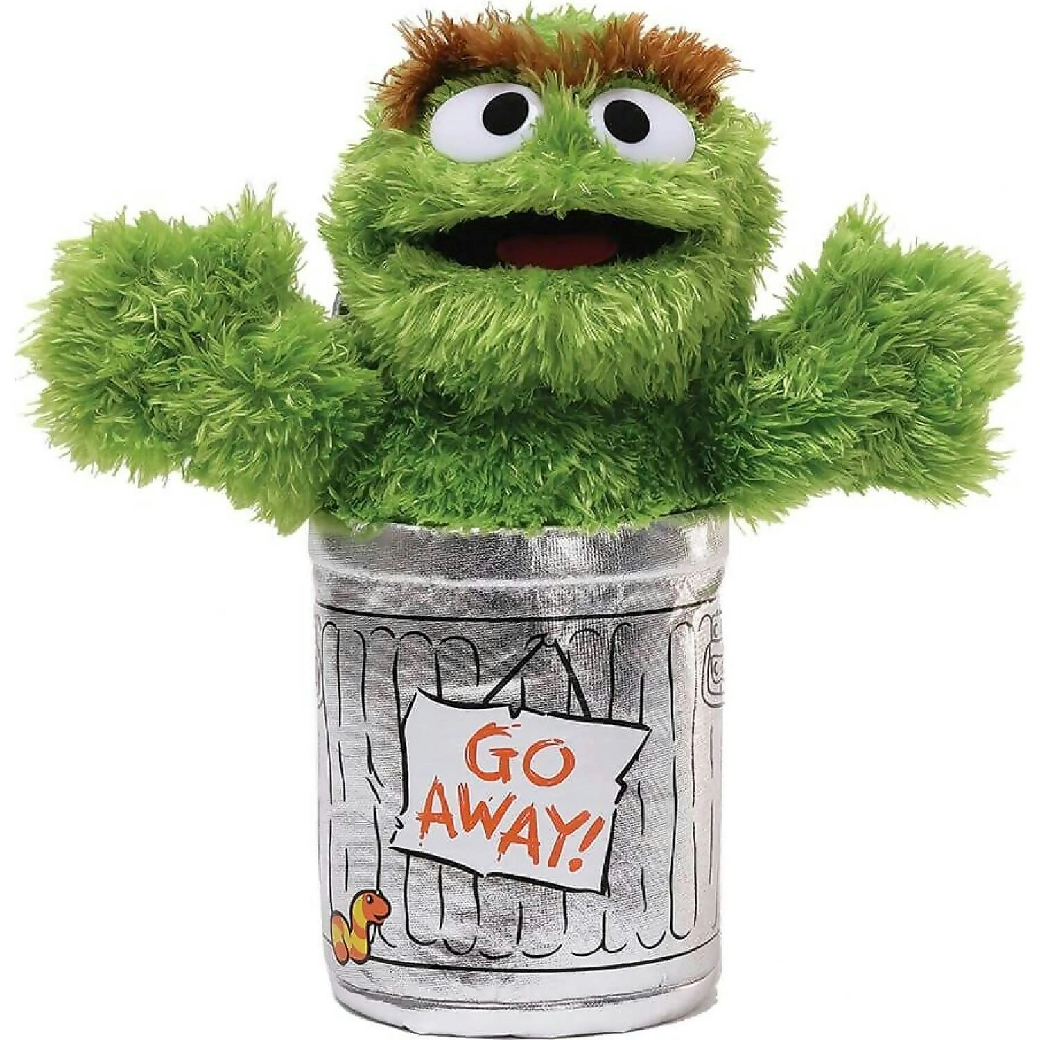 Sesame Street - Oscar The Grouch Soft Toy 25cm Plush - Jasnor