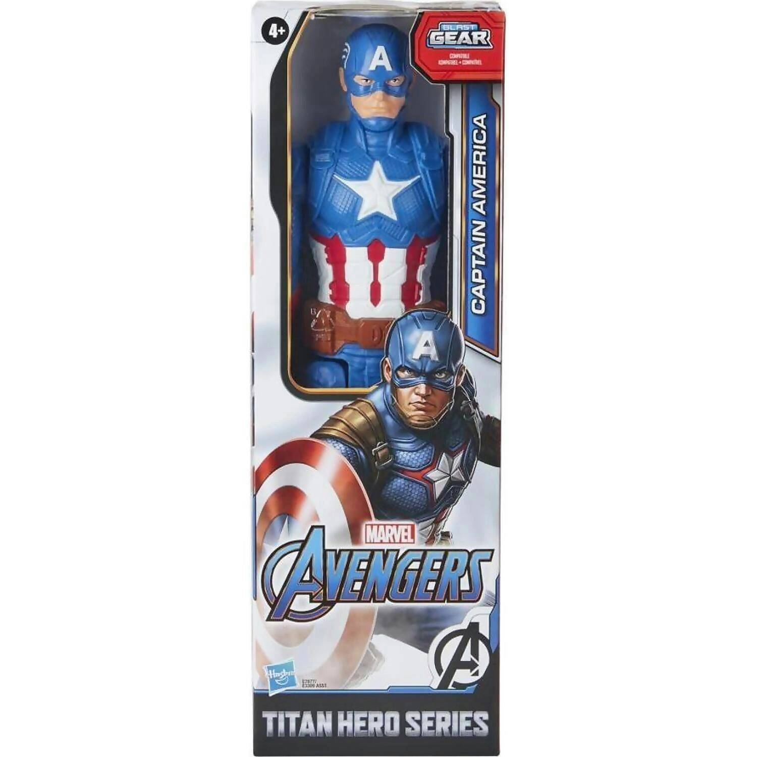 Marvel - Avengers Titan Hero Series Captain America Action Figure 12-inch Toy - Hasbro