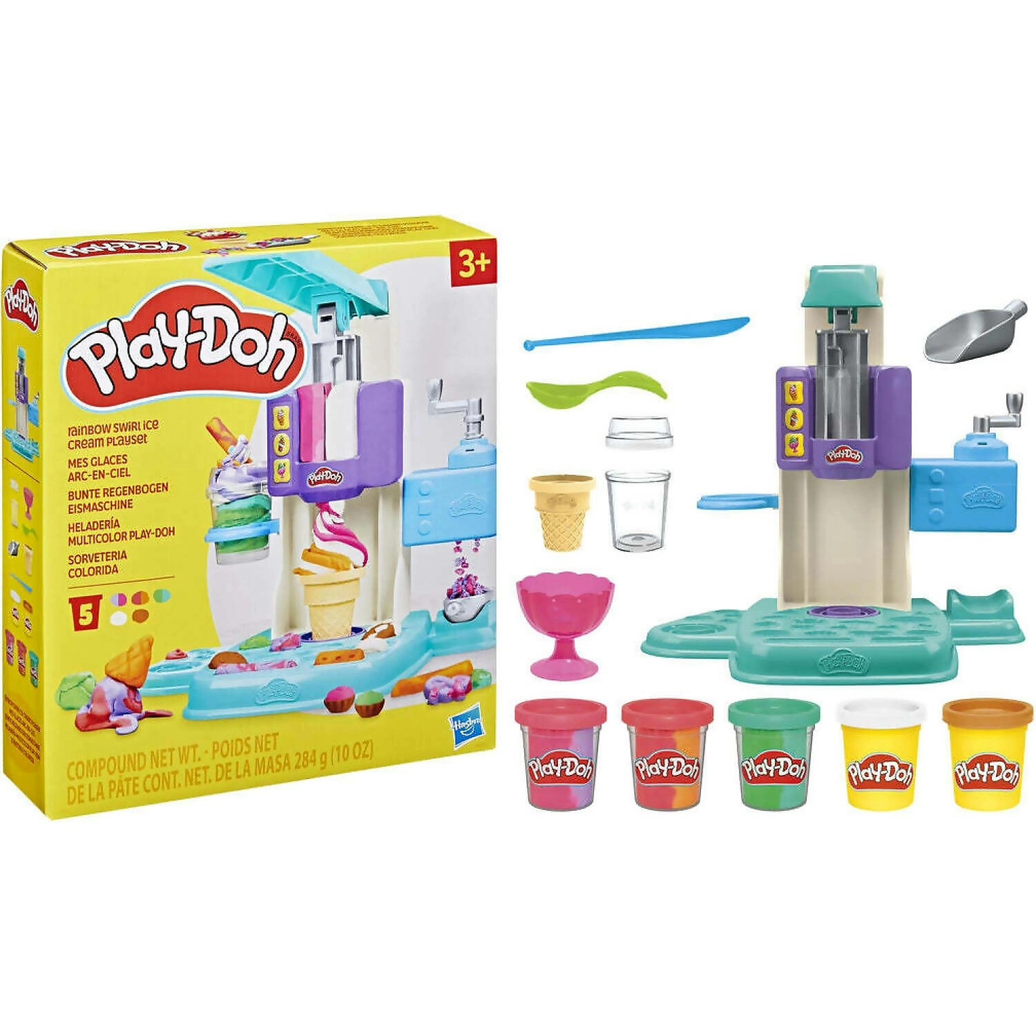 Play-Doh - Rainbow Swirl Ice Cream Playset