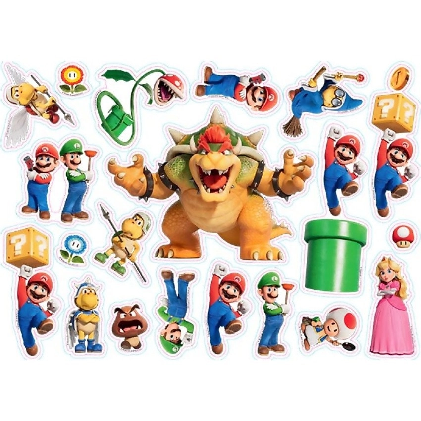 Nintendo - Super Mario Foam Stickers 40pk