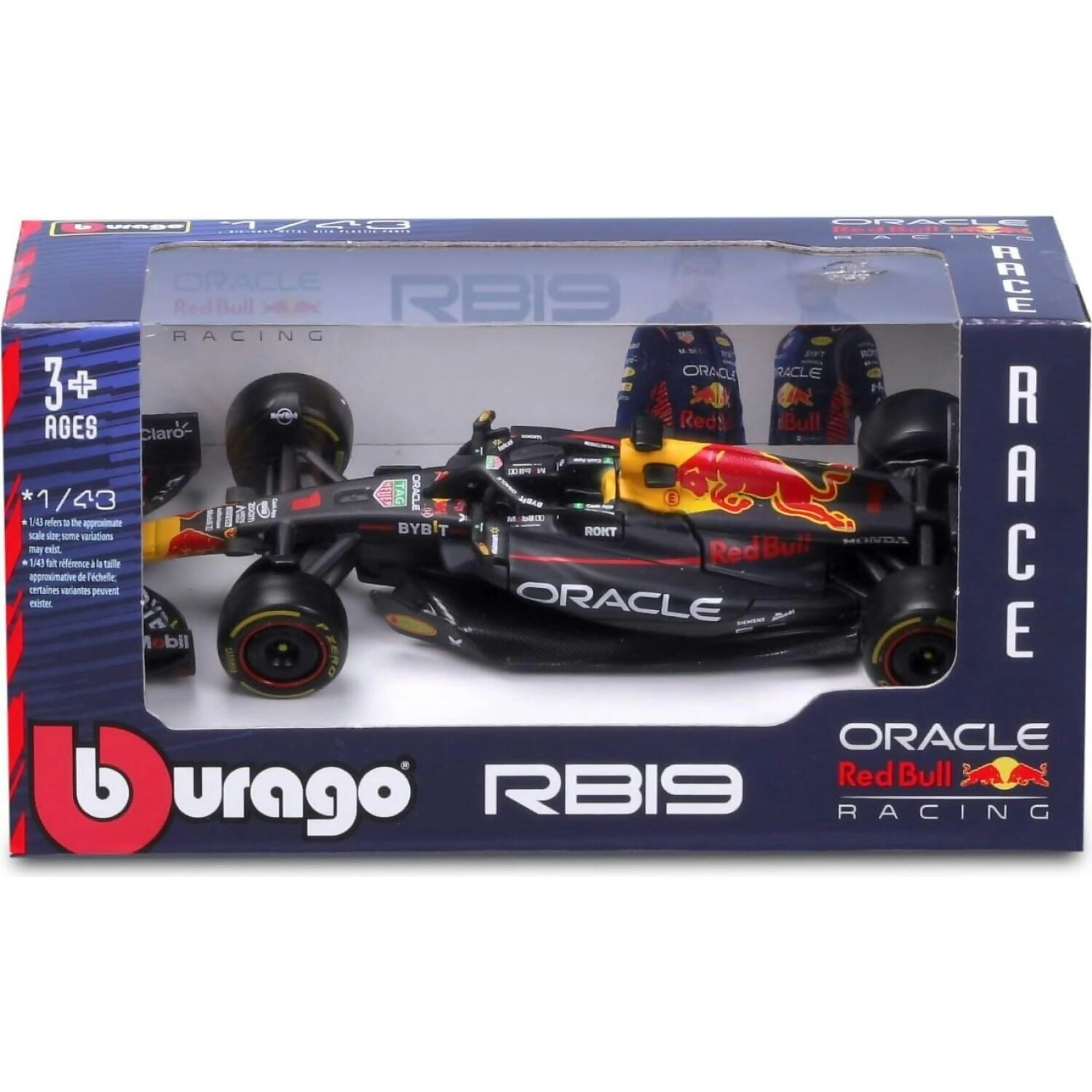 Bburago - F1 Racing 1:43 Max Verstappen Oracle Red Bull Rb19