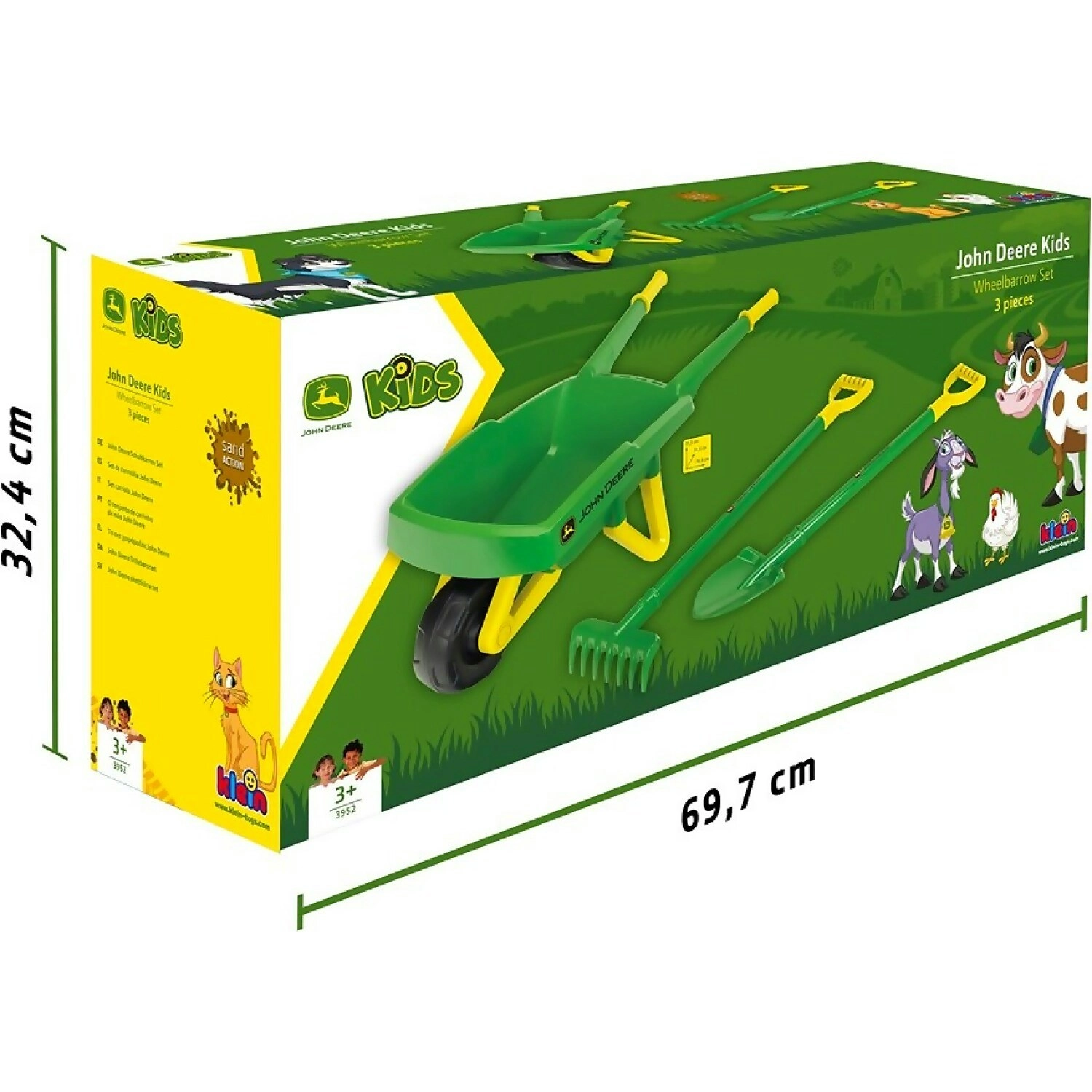 John Deere Kids - Wheelbarrow Set 78cm - Tomy