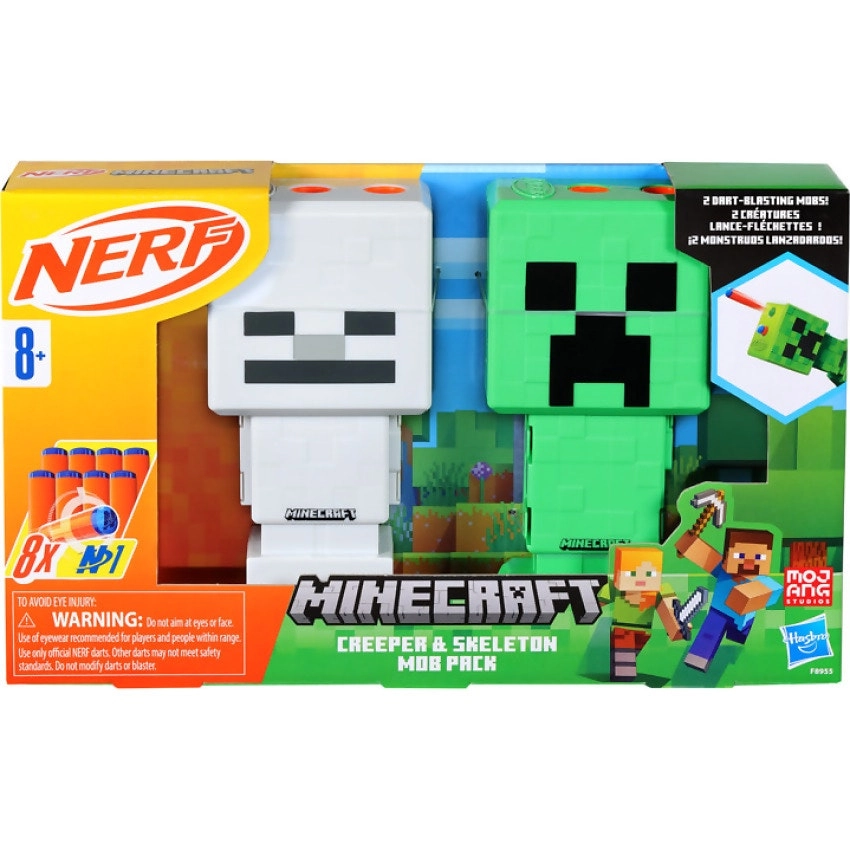 Nerf - Minecraft Creeper & Skeleton Mob Pack - Hasbro