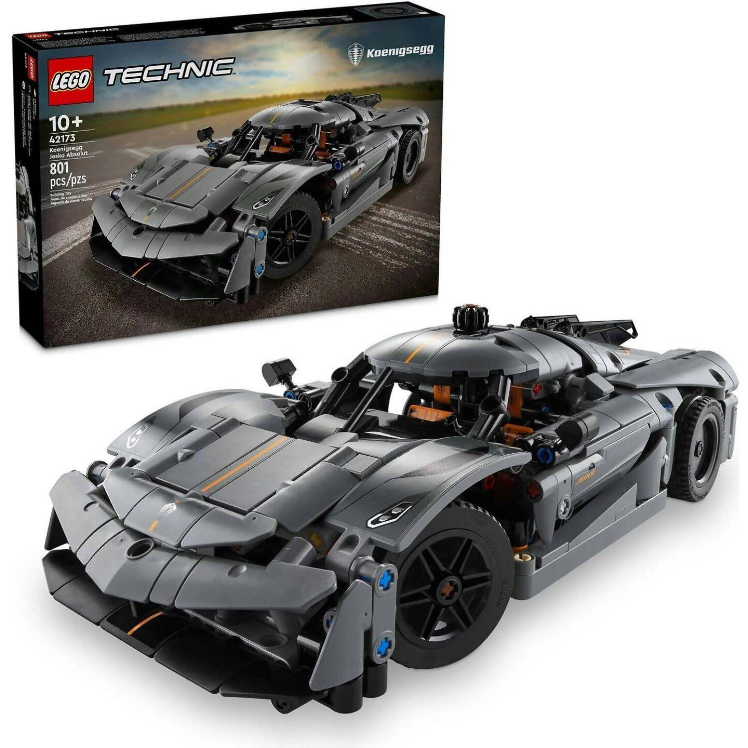 LEGO 42173 Koenigsegg Jesko Absolut Grey Hypercar - Technic