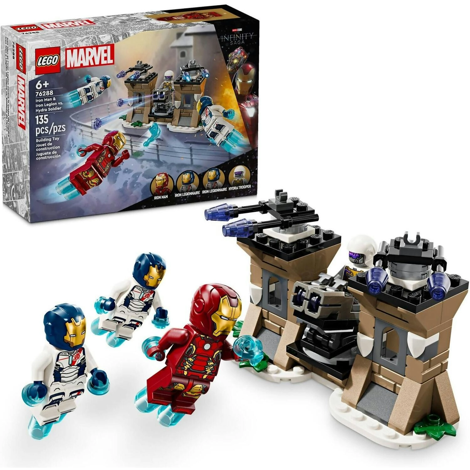 LEGO 76288 Iron Man & Iron Legion vs. Hydra Soldier - Marvel Superheroes