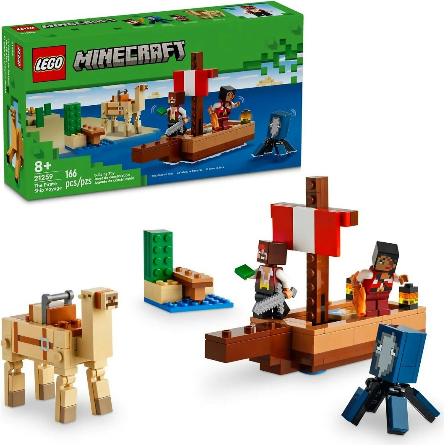 LEGO 21259 The Pirate Ship Voyage - Minecraft